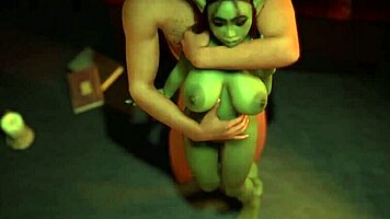 fucking that sexy busty goblin girl in 3d porn 😈