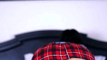 Linda, the shy teen student, ends up in a hard session after class.