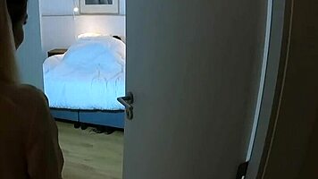 Naughty godmother fucks groom on wedding night