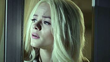 pretty blonde teen gets facial after blowjob