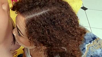 willow rider sucking peters big cock before riding him in interracial encounter