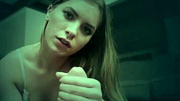 Teen 18+ Sucking Big Cock In Pov, Getting Monster Cumshot