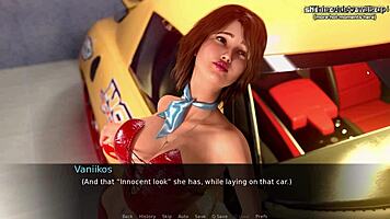 Betrayed petite redhead teen gets anal fucked by teacher's monster cock in gameplay.