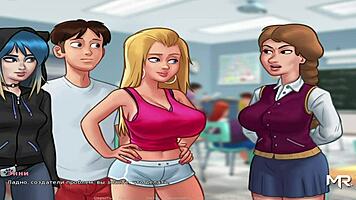 summertimesaga - wet shower lessons with teen hentai creampie delayed after e2