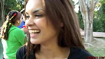 Wow! Watch This Girl Get Fucked Hard at Frat Party in Public!