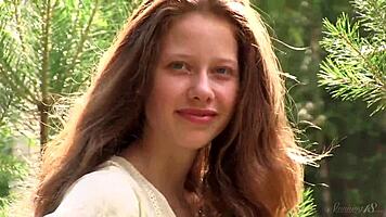 Nicole embraces nature openly and naked