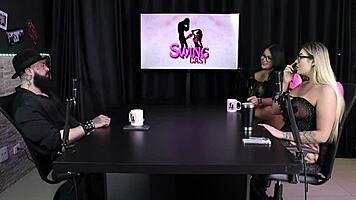 Gabe spec no swing cast features tifany rocha in sheer red lingerie
