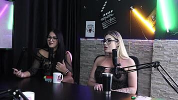 Gabe spec no swing cast features tifany rocha in sheer red lingerie