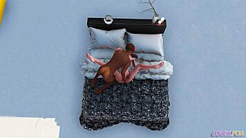 Explore top sexual positions on bed in 3D