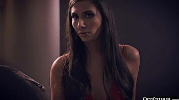 Big Tit Brunette Young 18+ Discovers Old Creepers Secret with Deepthroat Blowjob