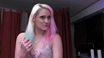 Milf pornstar devoured in gangbang, cum covered