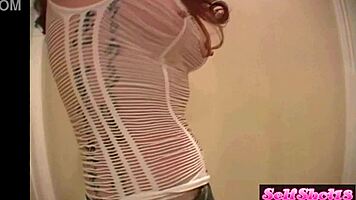 Megan Teases With Sexy Body In Fishnet Clothes