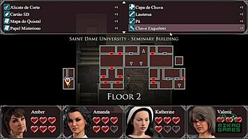 Exploring lust epidemic ep 31 in wild 3d cartoon. College coeds uncover shocking secrets in game.