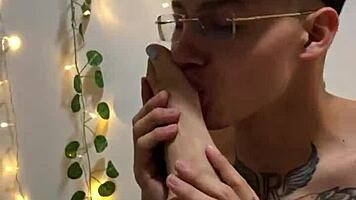 He Sucks My Feet for Footjob and Cums on Soles