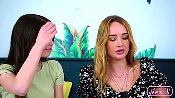 I'm Kaisa, loving Jamie and Nico's big cock in our horny 3some.