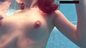 So, Lina Mercury was just chilling naked underwater as a hot teen 18+ in the jacuzzi.