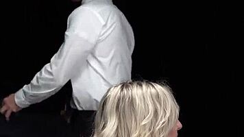 Perfect Boobs Teen 18+ Tied Up for Intense Footjob Session.