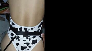 my niece dances dembow in hot outfit while i watch