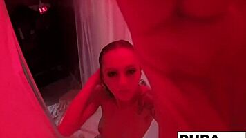 hot kendra cole masturbates in sexy shower bathing
