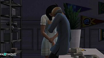 bad studies with siobhan fyres in the sims 4 porn cartoon