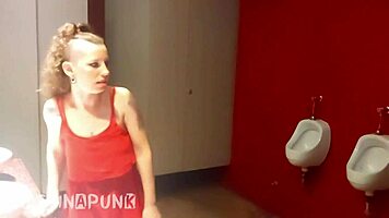 Katrina Punk gets dumped at party and fucks first guy in bathroom with Marco X Romano