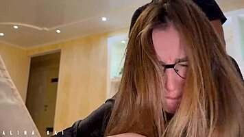 Stepmom with Big Ass Stuck in Couch Gets Surprise Action