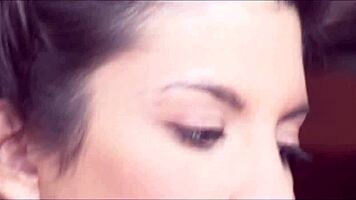 amazing brunette AMANDINE gets FUCKED in photoshoot scene