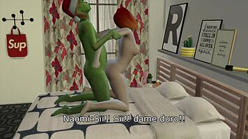 I am the Grinch, fucking in missionary and doggystyle with a teen in this 3D cartoon
