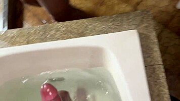 i'm watchin' two young guys wit big cocks fuckin' the hot babe in the jacuzzi