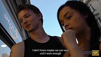 Skinny Babe Erica Black Turns Slut for Cash in Public Pickup