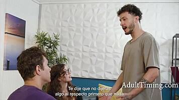 Teen pits neglectful boyfriend against a simp in threesome - apollo banks leana lovings