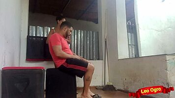 teen accompanies mom to work and SUCKS boss's dick