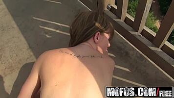 Euro sex tourist charlotte madison sucks cock and gets titty fucked