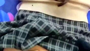 Colombian teen trades ass for grades with teacher Gustavo in homemade creampie