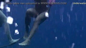 I swam underwater with these tight teen 18+ girls on Tenerife.