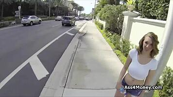 fantastic big tit teen 18+ blows outdoors on sunny day, craving more public action?