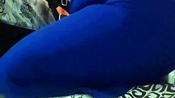 Alone at Home with My Stepaunt's Fat Latina Ass Licking