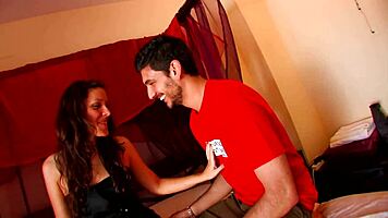 German teen sucks cock deep for cumshot creampie