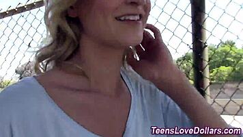 Teen Sucks Cock in Public for Thrilling Outdoor Action