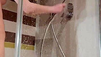 Why does this slut fuck her ass with a dildo in the shower?