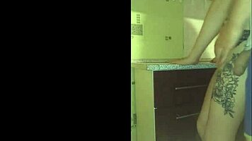 Maid Gets Fucked in Kitchen with Dirty Talk and Cum on Tits