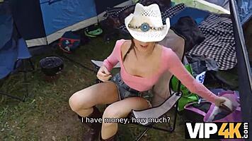 in vip4k, a pickup leads to outdoor fucking with small 18+ tits and cuckold pov