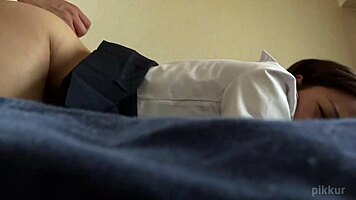 kozue and friend desperate for cash get caught in web chat