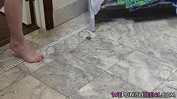 This teen is getting hardcore pounded, wow!