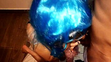 Petite Blonde Teen Sucks And Chokes On Big Dick In Cosplay Costume