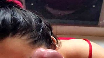 hey, check out white moon, that cute teen 18+ slut, deepthroating in front of the jacuzzi