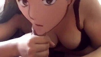 Otaku Sucks Big Cock At Friki Plaza