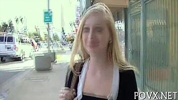 hot nude teen 18+ gets rough blowjob