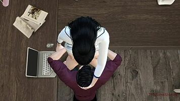 Teacher says, 'Bend over for hard fucking on desk.'