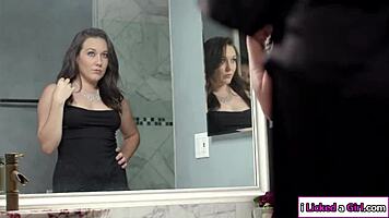 slutty asian seduces hot stepmom for wild toy play in bed